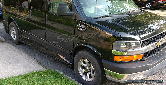 Custom Chevy Express Van  All Styles Side Skirts (2003 - 2024) - $1890.00 (Part #CH-026-SS)